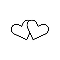 Love heart best icon vector design template
