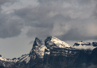 snow covered mountains Tunari