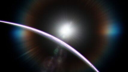 Planets and galaxy, science fiction wallpaper. Beauty of deep space. Billions of galaxy in the universe Cosmic art background 3d render