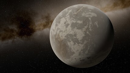 Planets and galaxy, science fiction wallpaper. Beauty of deep space. Billions of galaxy in the universe Cosmic art background 3d render