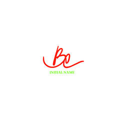 BE Initial Isolated Logo for Identity