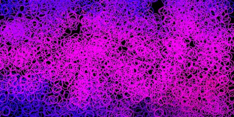 Dark red, yellow vector pattern with abstract shapes.