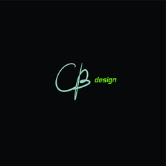 CB Initial Isolated Logo for Identity