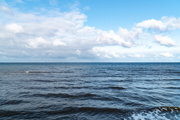 Panoramic view of the "Ostsee" with clear water