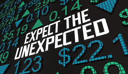 Expect the Unexpected Stock Market Surprise Shock Boom Bust 3d Animation