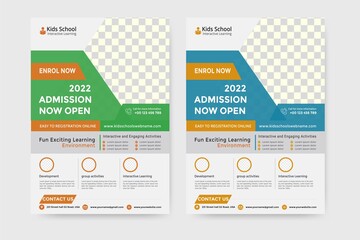 School Admission Flyer Graphics, Designs & Templates