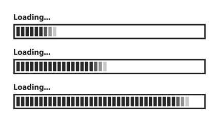 loading icons, load indicator sign, waiting symbols. Vector illustration.