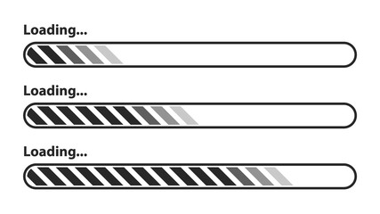 loading icons, load indicator sign, waiting symbols. Vector illustration.