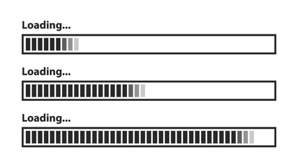 loading icons, load indicator sign, waiting symbols. Vector illustration.
