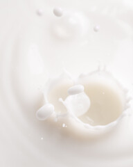 Fototapeta na wymiar milk splash on white background