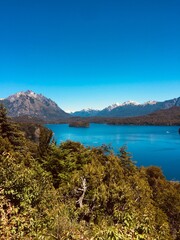 Naklejka premium lake in the mountains