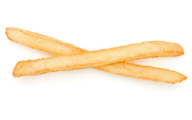 French Fried Potatoes isolated on white background