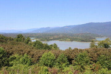 landscape with mountains