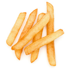 French Fried Potatoes isolated on white background