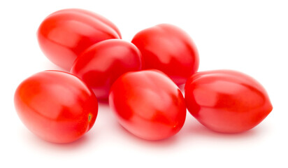 fresh plum tomato isolated on white background