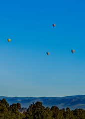 A beautiful day for a hot air balloon ride 