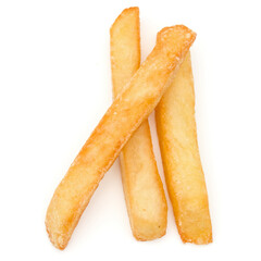 French Fried Potatoes isolated on white background