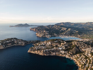 Port d'Andratx aerial drone view - Majorca