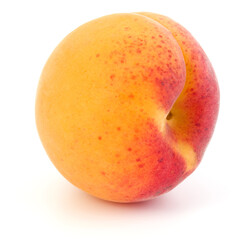 One apricot isolated on white background cutout