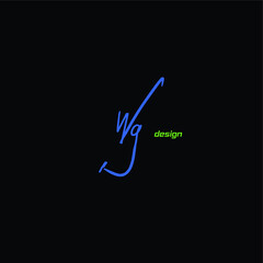 WG Initial Isolated Logo for Identity