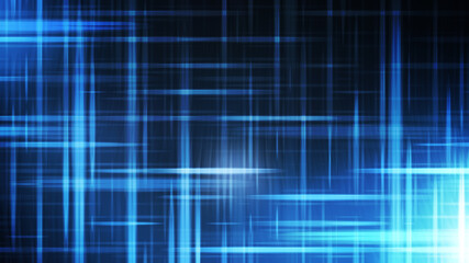 Futuristic Glowing Black and Blue Light Lines Background