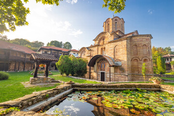 Naklejka premium Markov Monastery in Skopje, Macedonia. Macedonian religious and cultural heritage.