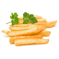 French Fried Potatoes isolated on white background