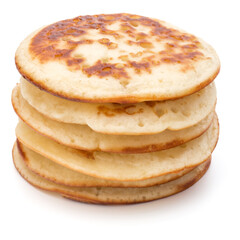 Pancakes  stack on white background