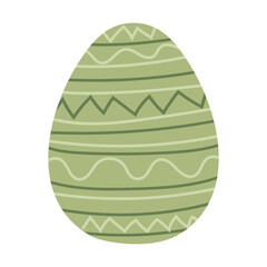 easter egg with green color