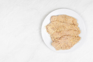 Chicken White Meat prepared for baking