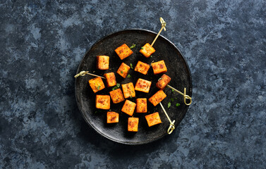 Pan fried paneer