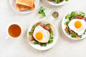 Open faced sandwiches