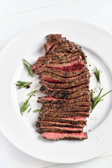 Grilled beef steak