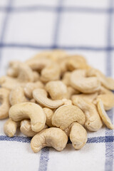 Pile of Cashew with healthy food concept