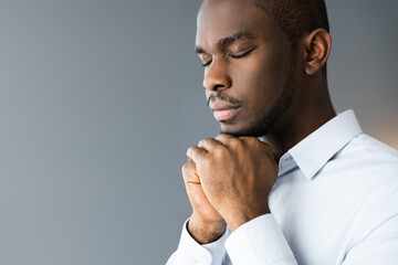 African American Man Praying