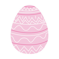 easter egg with a pink color