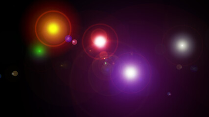 flash light lens flare abstract