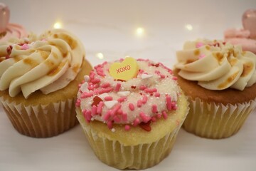 Assorted cupcakes for Valentine's Day