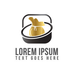 Money sack icon trendy and modern design