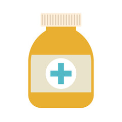 medical container with a yellow color