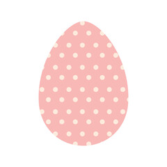 easter egg with white dots