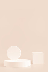 Podium stand, trendy minimal geometric scene  for product