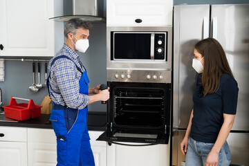 Oven Appliance Appliance In Kitchen By Handyman