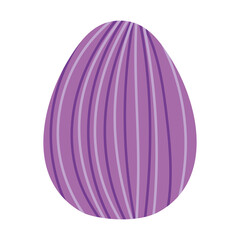 easter egg with purple lines