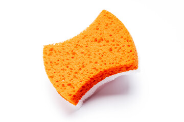 bath sponge isolated on white background. tool for personal body care cut out. hygiene concept