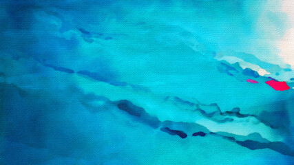 Fototapeta na wymiar Blue Water Color Background Image