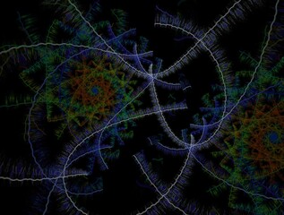 Imaginatory fractal background Image