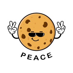 cute cookies cartoon mascot character