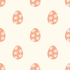 Easter eggs ornaments seamless pattern. Creative texture for fabric, wrapping, 
textile, wallpaper, apparel. Surface pattern design.