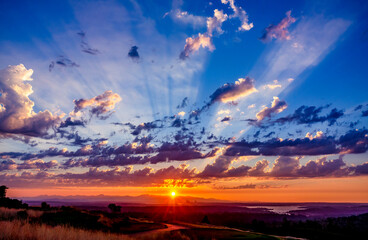 spectacular seattle sunset